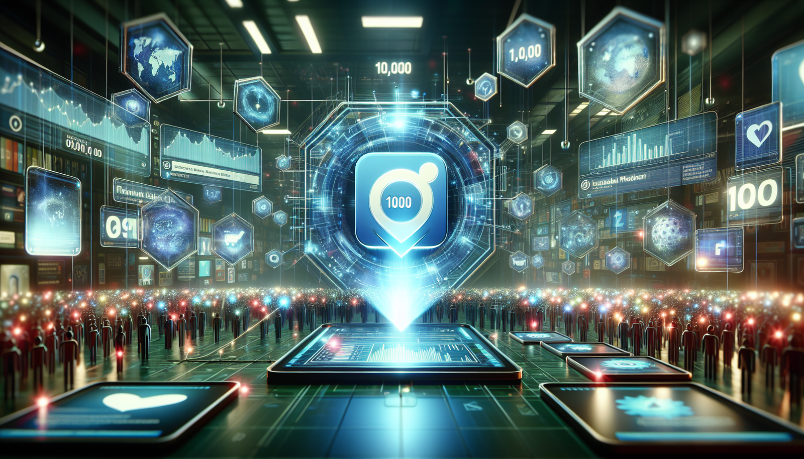 buy facebook page with 10k followers illustration