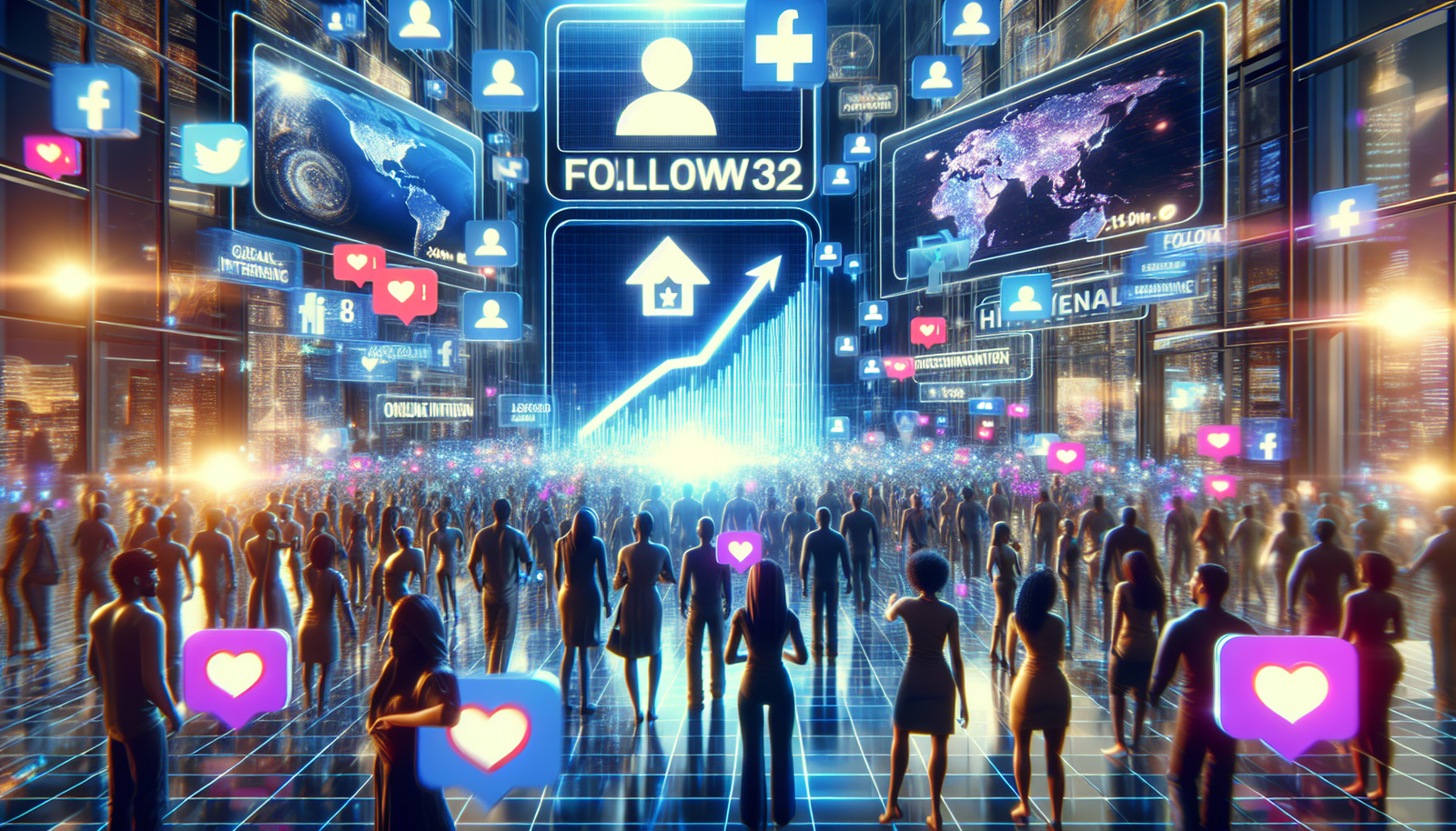 buy facebook page followers real illustration